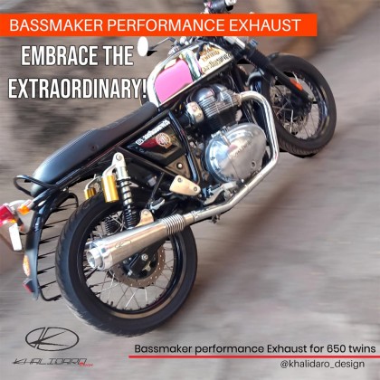 Bassmaker performance Exhaust for 650 twins